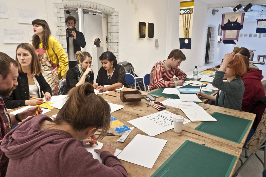 Jiggling Atoms 2012 ~ physics lectures at Blackett Laboratory, exhibition and workshops at the Rag Factory ~ supported by the IOP and the STFC, London 2012